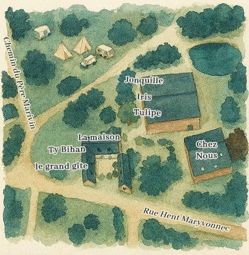 Plan de la ferme de Kerloury